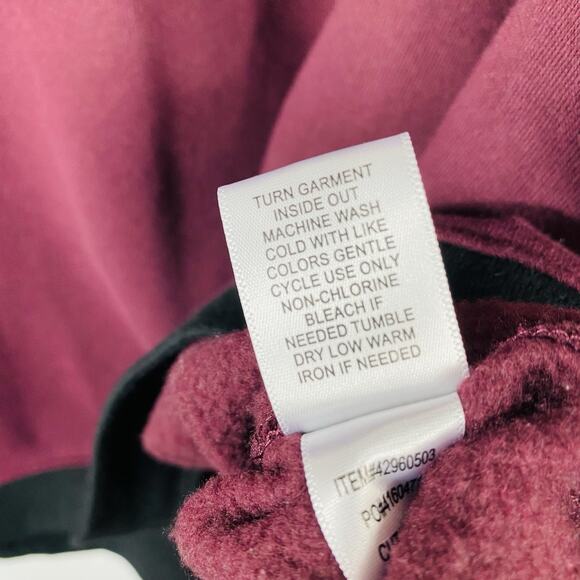 Torrid Plus Size 1X Oversized Tunic Sweatshirt Wine Red Cotton Blend - Picture 7 of 7